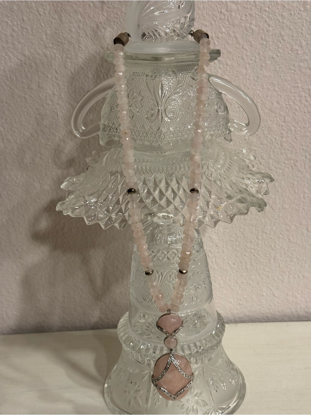 Rose Quartz Pendant Necklace